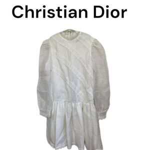 Christian Dior Jeunesse Flower Girl Easter White Dress Vintage USA Youth Size 14